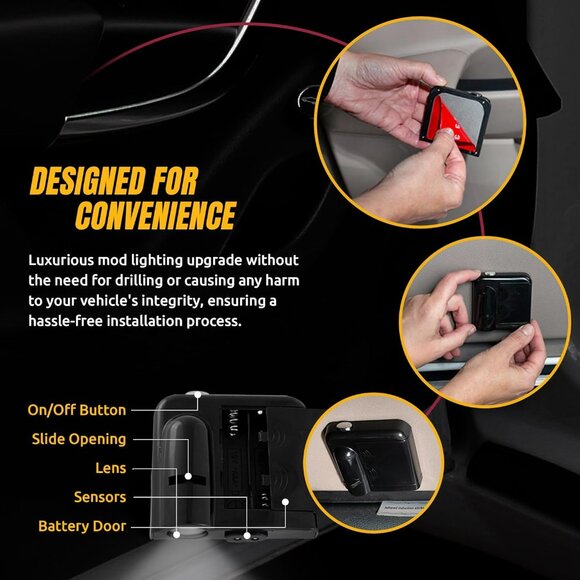 NFL American Football Pittsburgh Steelers - Led Car Door Light "BRAND NEW" - Picture 6 of 8